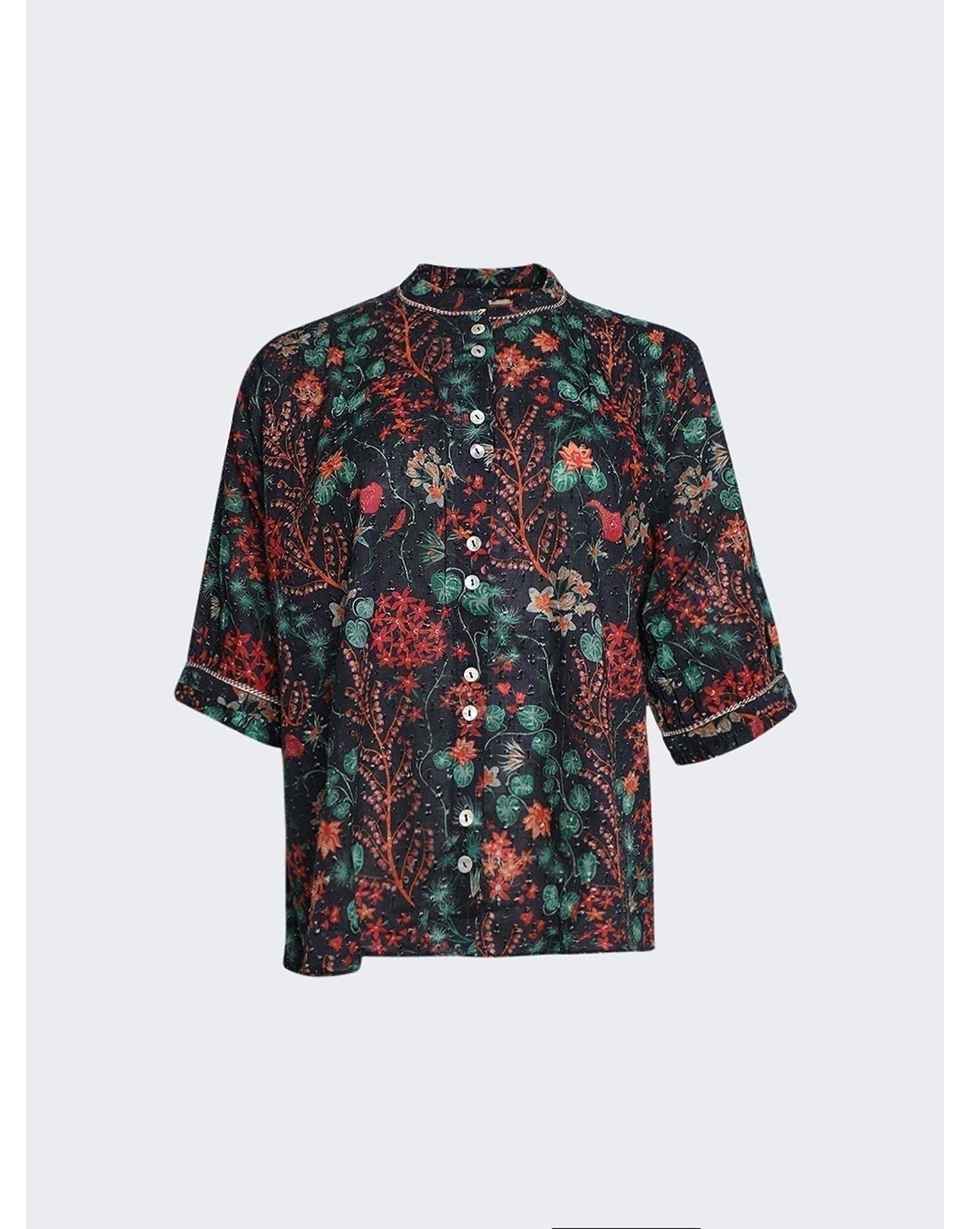 Chufy | Women | Kissa Organic Cotton Blouse | Luxor Black