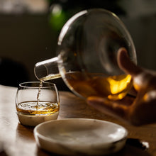 Chill Whisky Tumbler With Marble Base | Clear Crystal/Marble