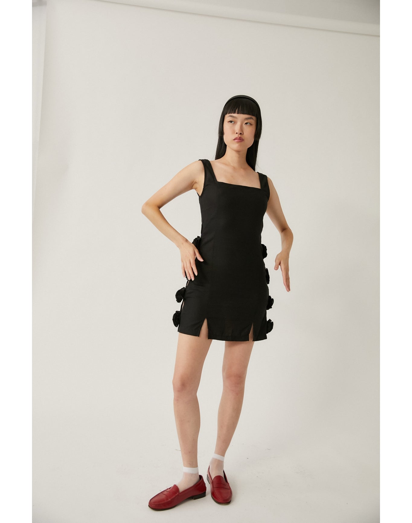 Ciro Linen Dress | Black
