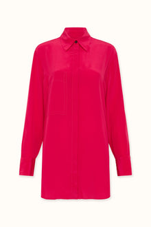 Loopa Silk Shirt | Framboise