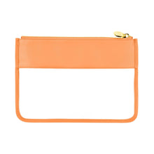 Clear Flat Pouch | Peach
