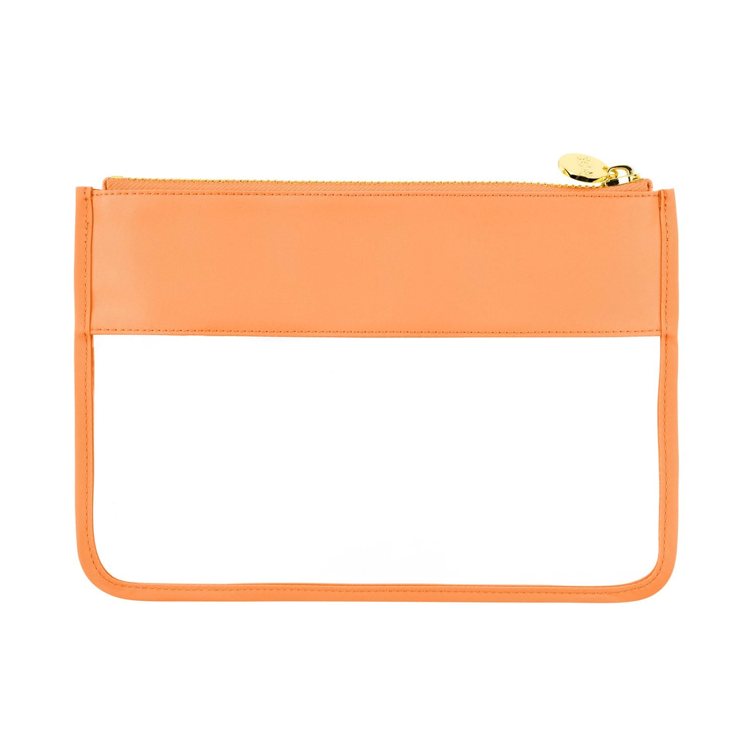 Clear Flat Pouch | Peach
