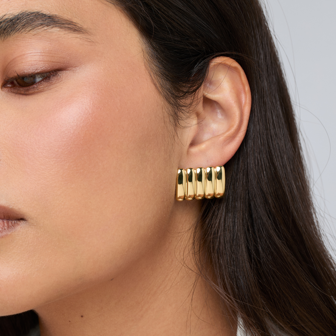 Clemmie Maxi Earrings | 18K Gold PVD Plated