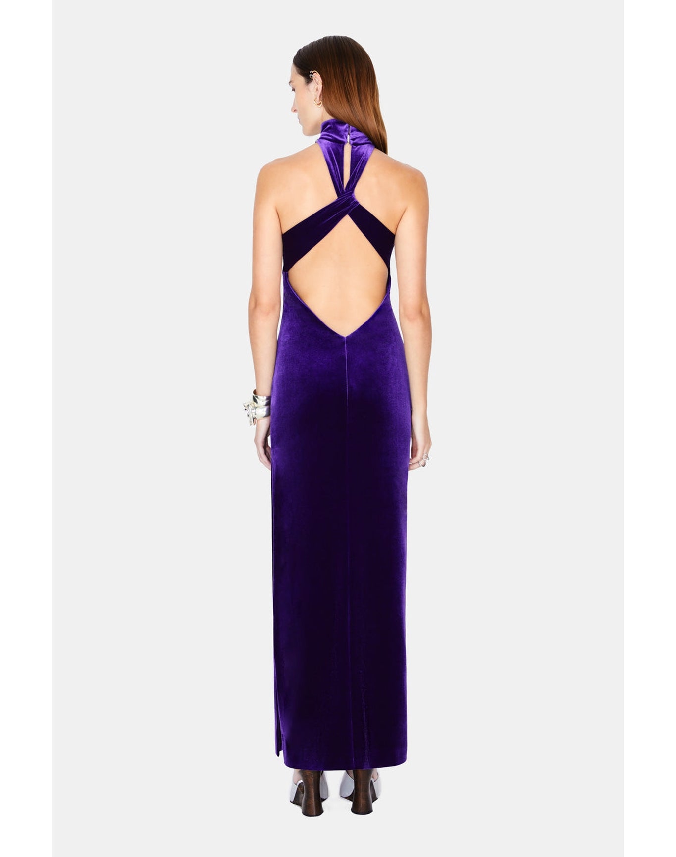 Cleveland Velvet Dress | Purple