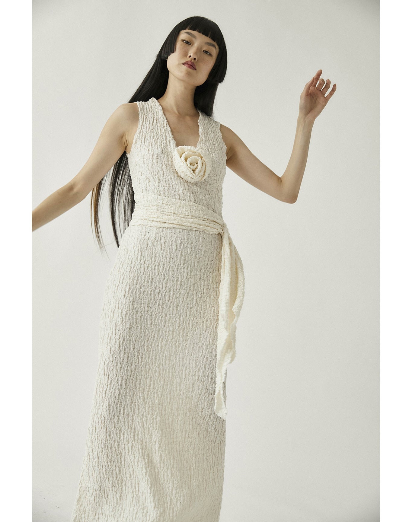 Coco Long Dress | Cream