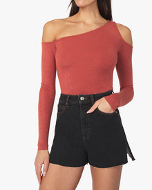 High Rise Comfort Stretch Boyfriend Short | Bahbah