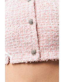 Colette Jacket | Baby Pink Tweed