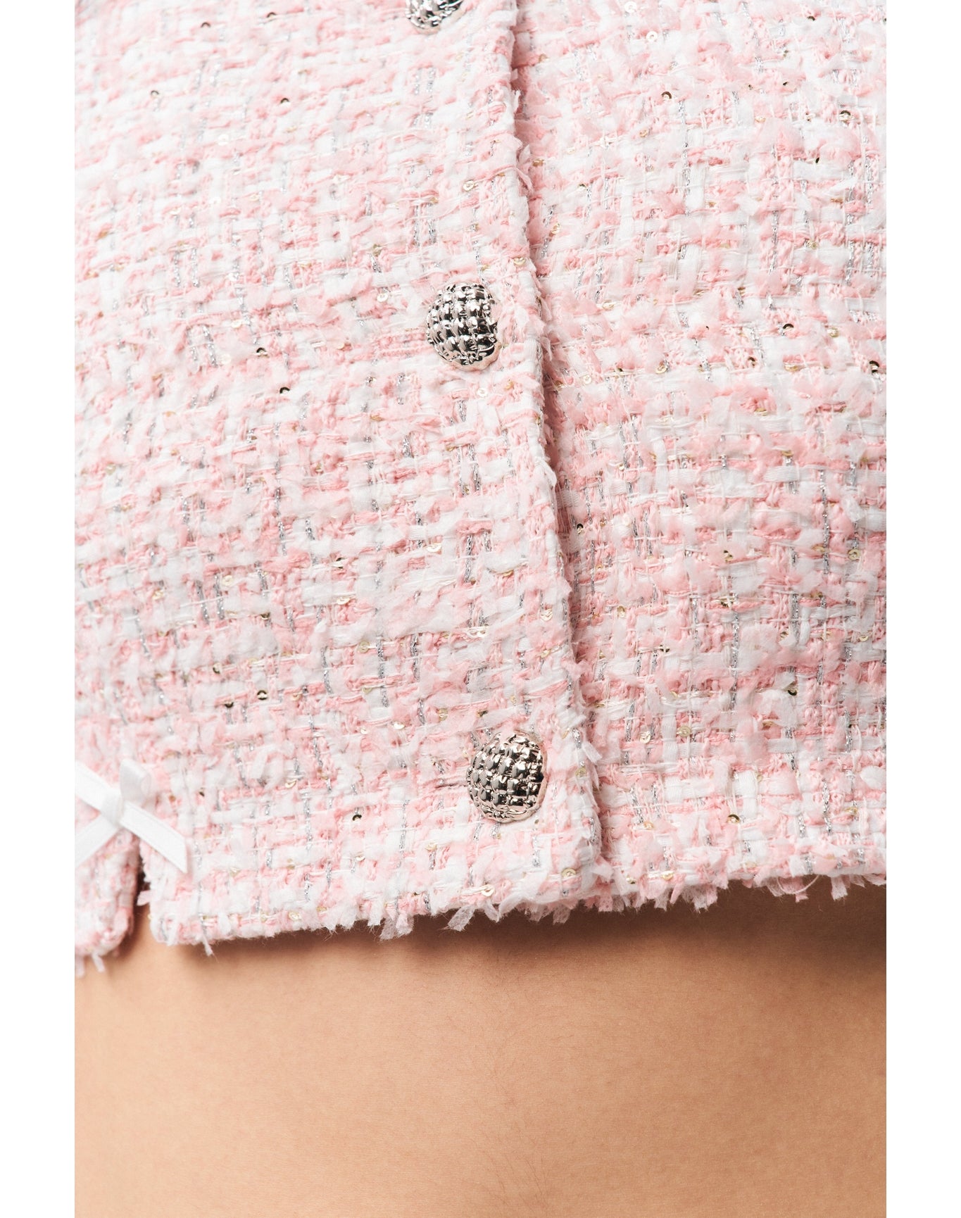 Colette Jacket | Baby Pink Tweed