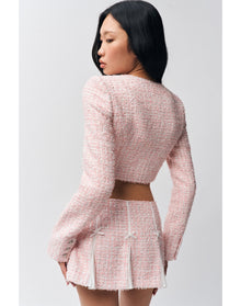Colette Jacket | Baby Pink Tweed