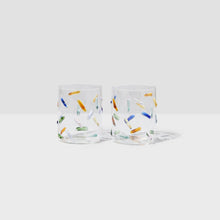*LIMITED EDITION* CONFETTI GLASSES SET OF 2 - Fazeek Dining Drinkware Glasses