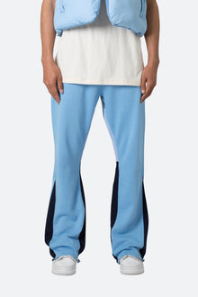 Contrast Bootcut Sweatpants | Light Blue