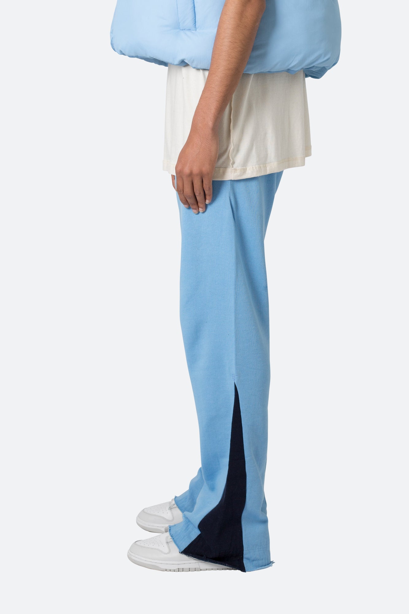 Contrast Bootcut Sweatpants | Light Blue
