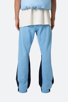 Contrast Bootcut Sweatpants | Light Blue