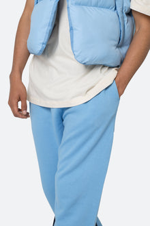 Contrast Bootcut Sweatpants | Light Blue