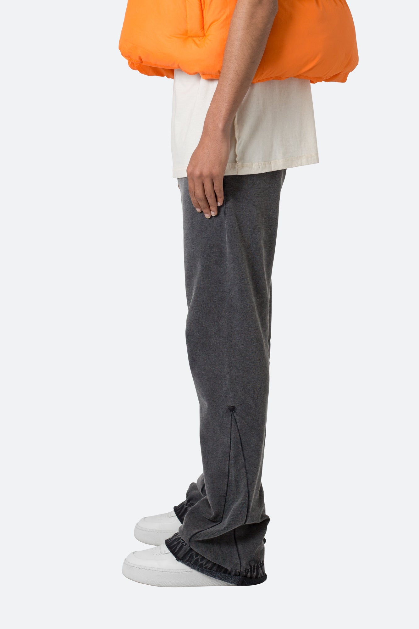 Contrast Bootcut Sweatpants | Vintage Black