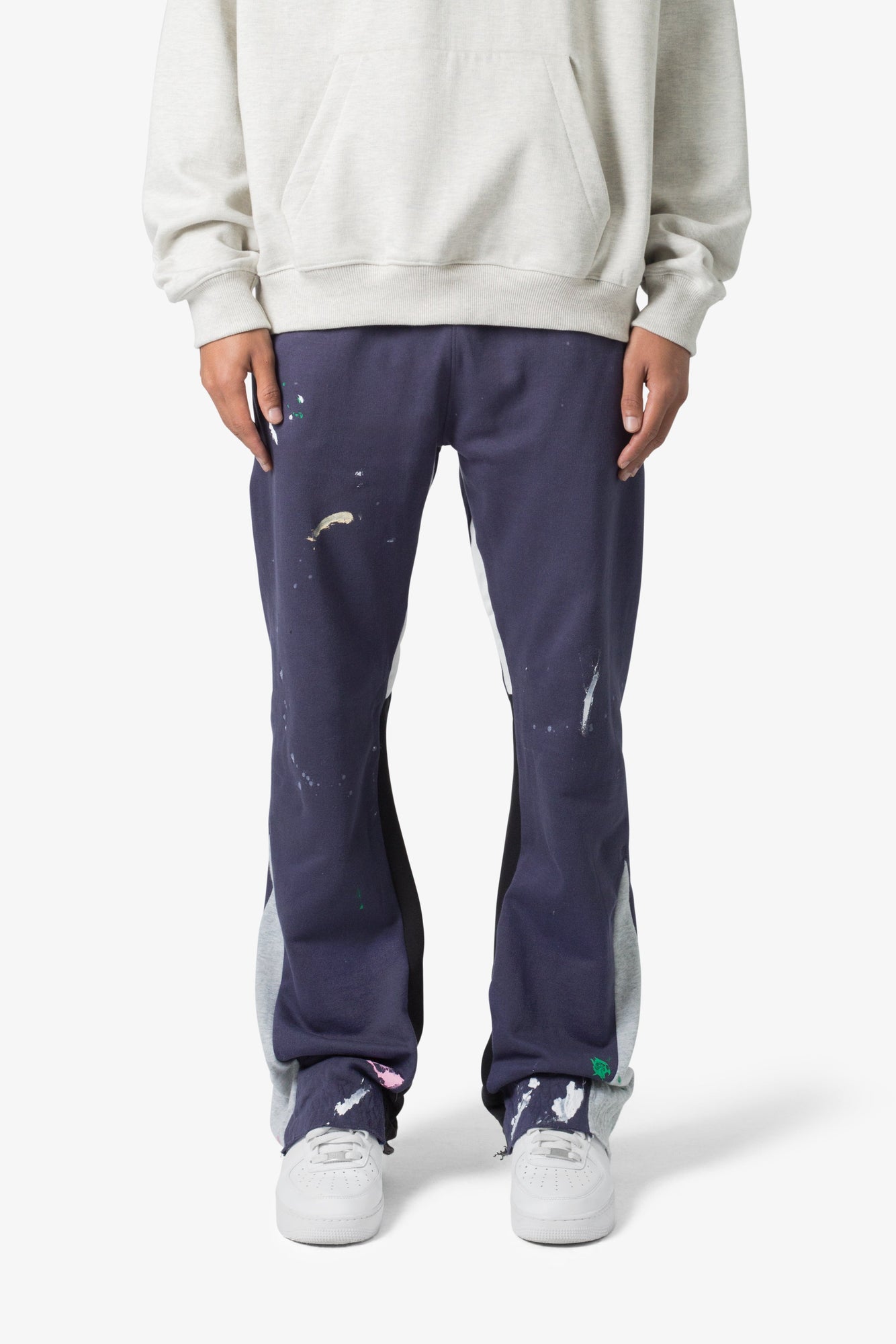 Contrast Bootcut Sweatpants | Vintage Navy