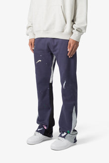 Contrast Bootcut Sweatpants | Vintage Navy
