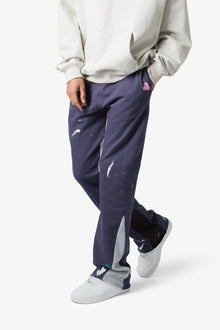 Contrast Bootcut Sweatpants | Vintage Navy