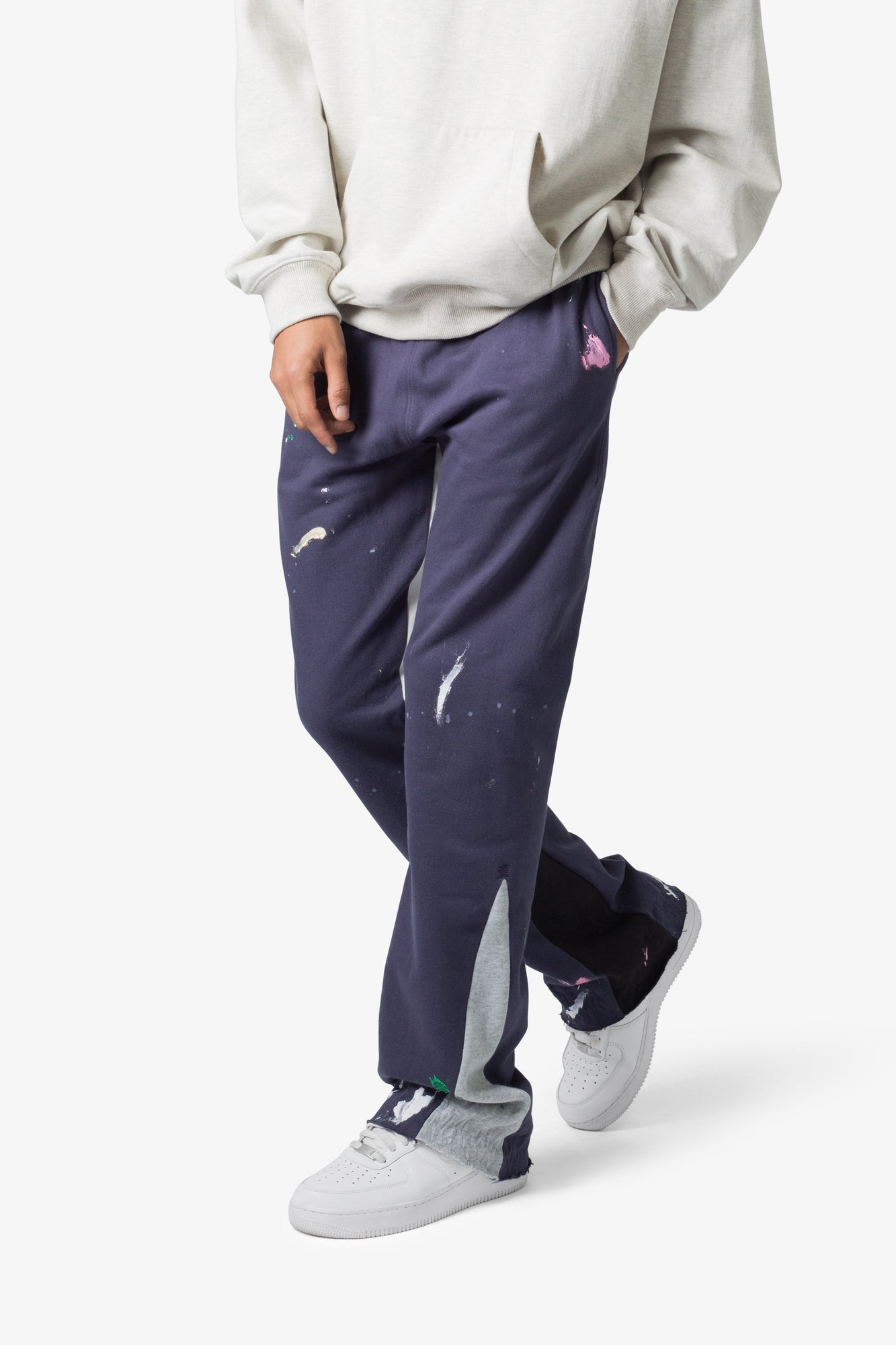 Contrast Bootcut Sweatpants | Vintage Navy