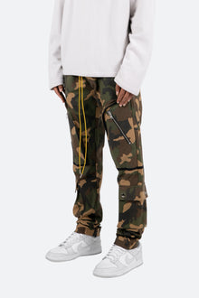 Contrast Taped Cargo Pants | Camo