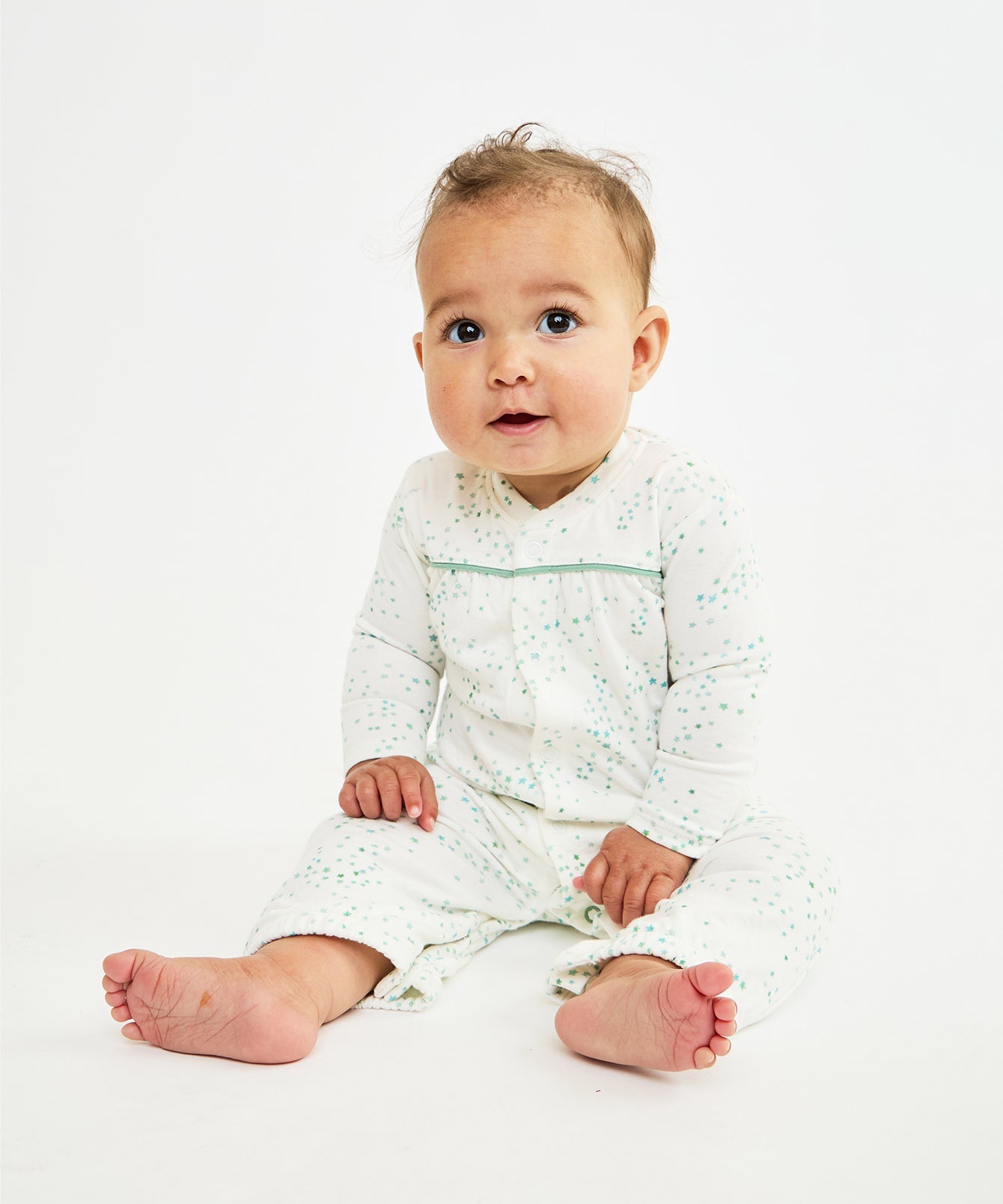 Kids Unisex | Convertible Gown | Green/White