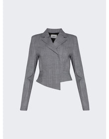 Coperni | Women | Cropped Double Breasted Jacket | Black x White