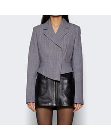 Coperni | Women | Cropped Double Breasted Jacket | Black x White