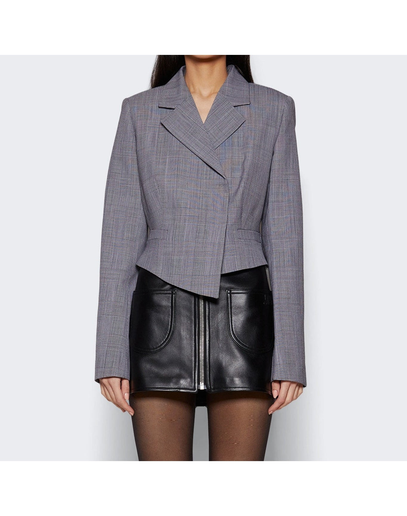 Coperni | Women | Cropped Double Breasted Jacket | Black x White
