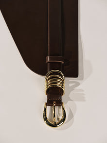 Bodice Belt Deep Brown Gold | Deep Brown & 24K Gold