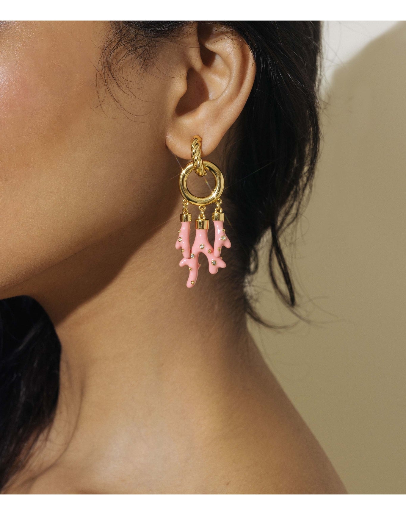 Coralie Earrings | Pink
