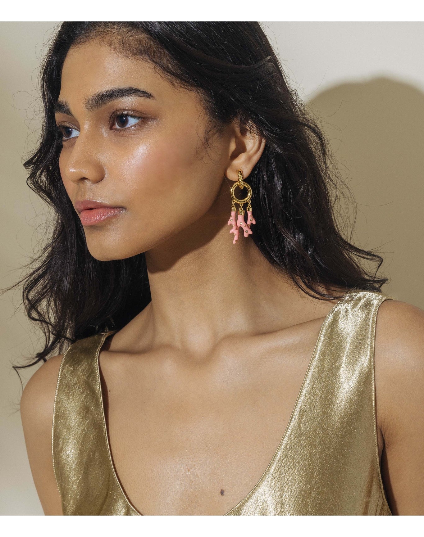 Coralie Earrings | Pink