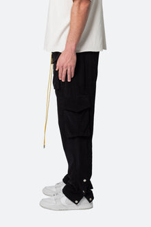 Corduroy Snap II Cargo Pants | Black