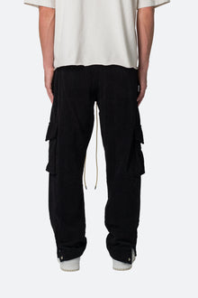 Corduroy Snap II Cargo Pants | Black
