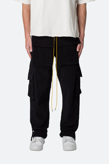Corduroy Snap II Cargo Pants | Black