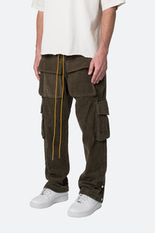 Corduroy Snap II Cargo Pants | Olive