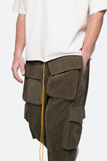 Corduroy Snap II Cargo Pants | Olive