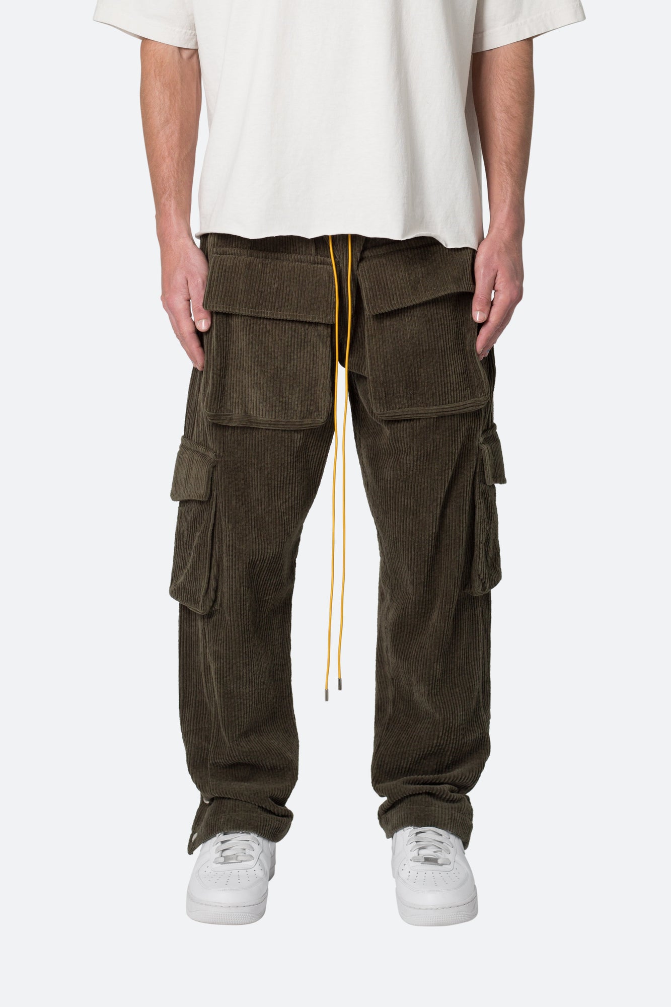 Corduroy Snap II Cargo Pants | Olive