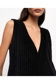 Corduroy Mini Dress | Black