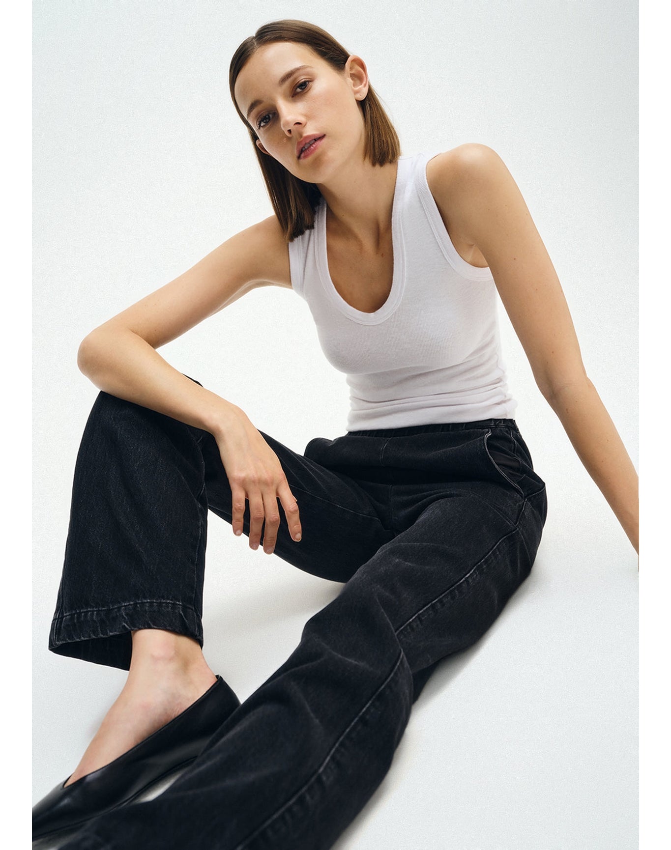 Cotton Denim Everywhere Pant | Washed Black