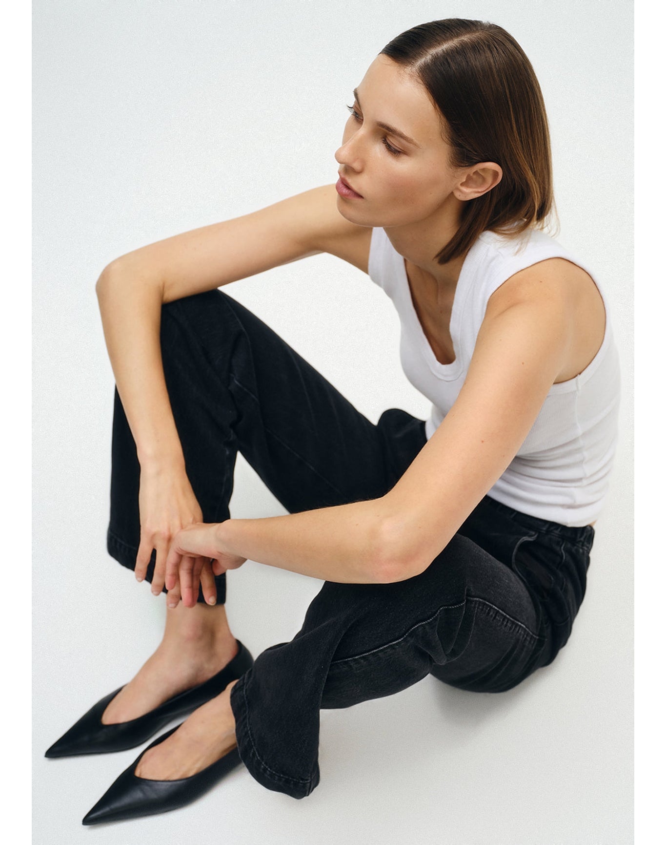 Cotton Denim Everywhere Pant | Washed Black