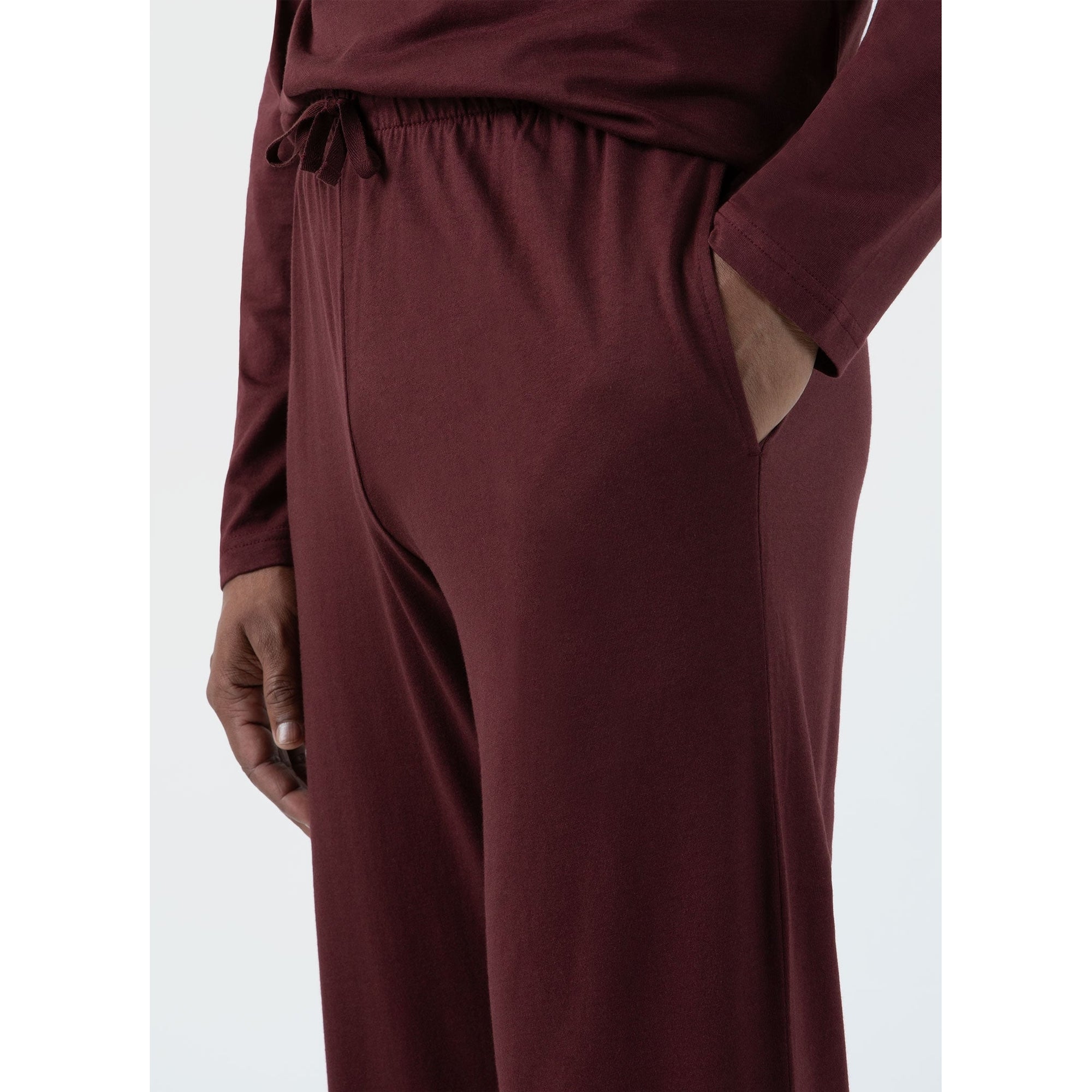 Cotton Modal Lounge Pant | Men | Maroon