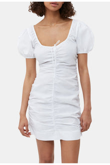Cotton Poplin Mini Dress | Bright White
