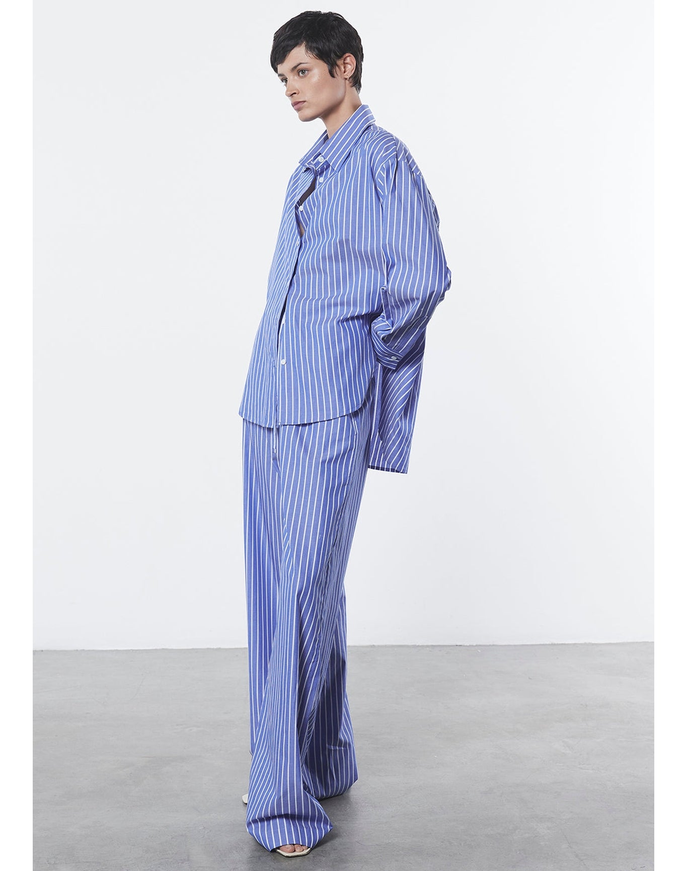 Cotton Shirt | Blue/White Stripe