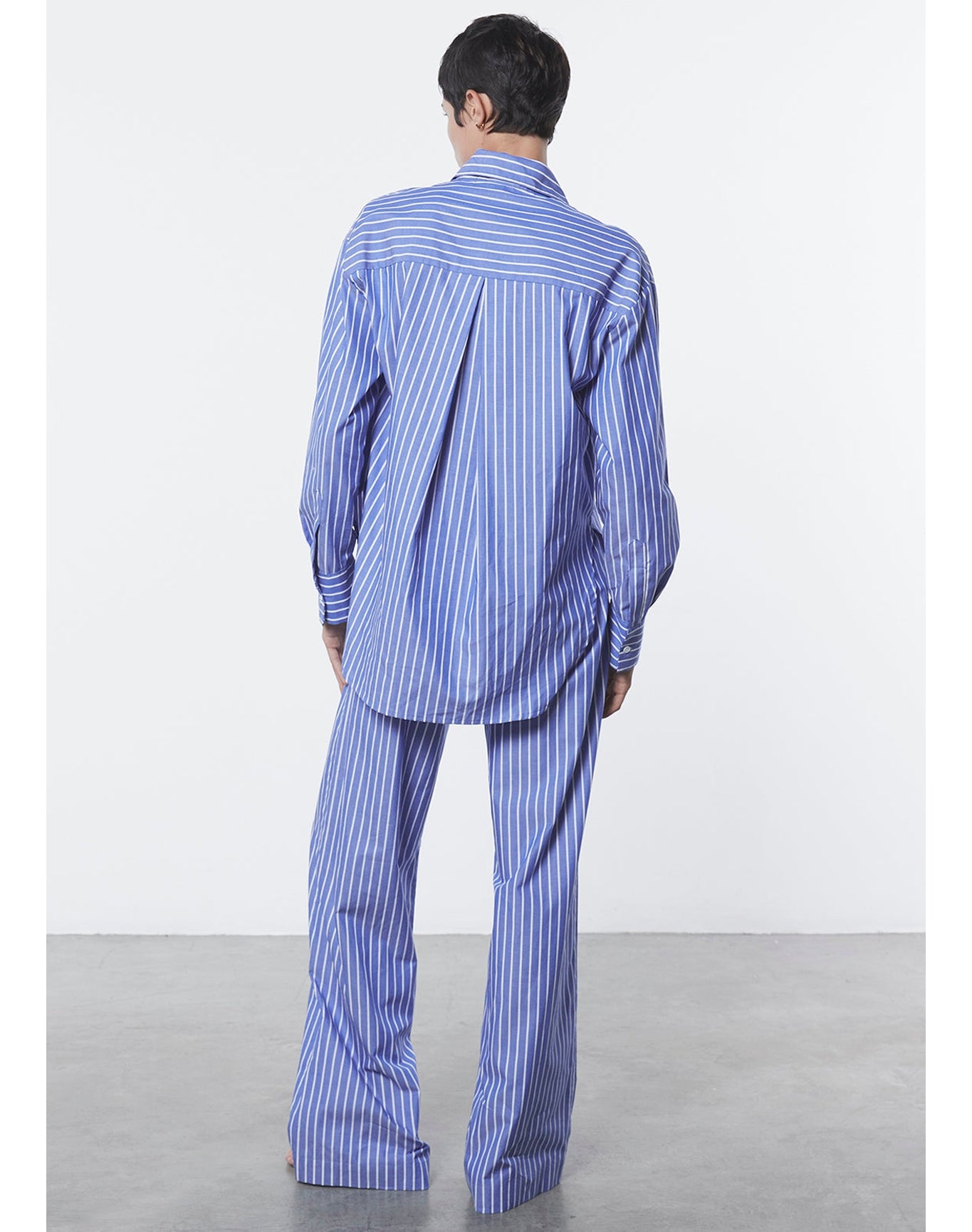 Cotton Shirt | Blue/White Stripe
