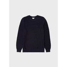 Cotton Texture Jumper | Men | Navy