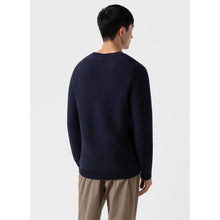 Cotton Texture Jumper | Men | Navy