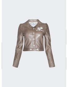 Courrèges | Women | Checked Jacket | Brown