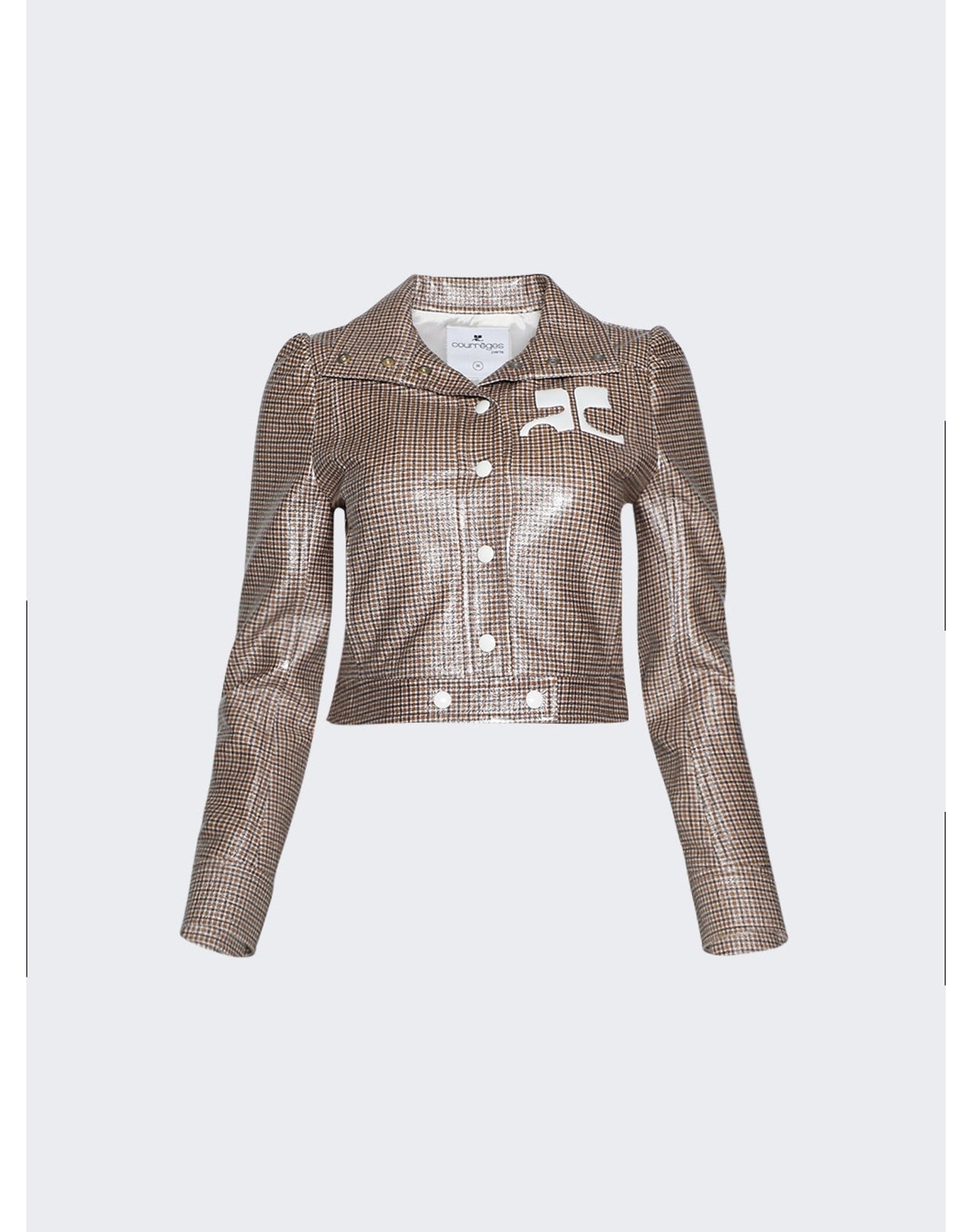 Courrèges | Women | Checked Jacket | Brown