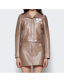 Courrèges | Women | Checked Jacket | Brown