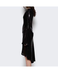 Courrèges | Women | Ellipse Glitter Dress | Black